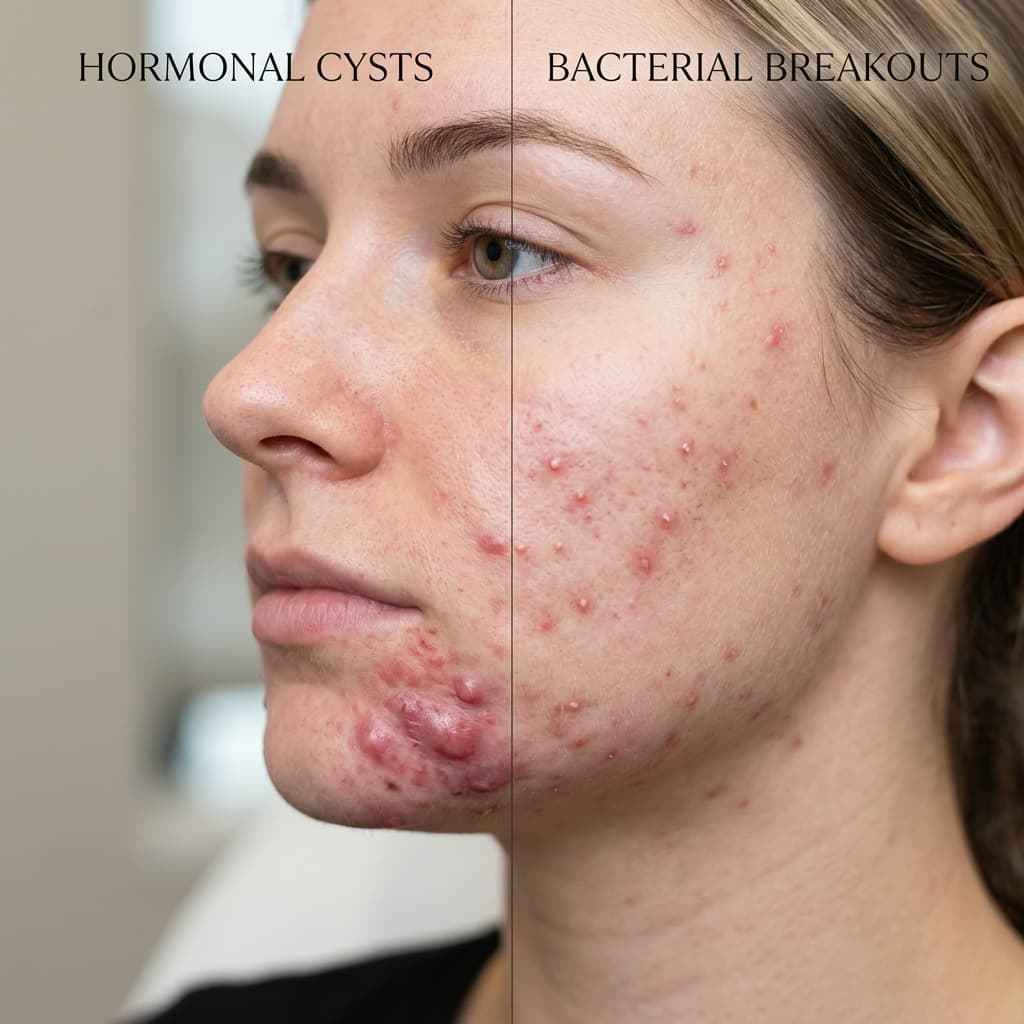 How to Tell If Acne Is Hormonal or Bacterial: A Guide to Identifying Breakouts