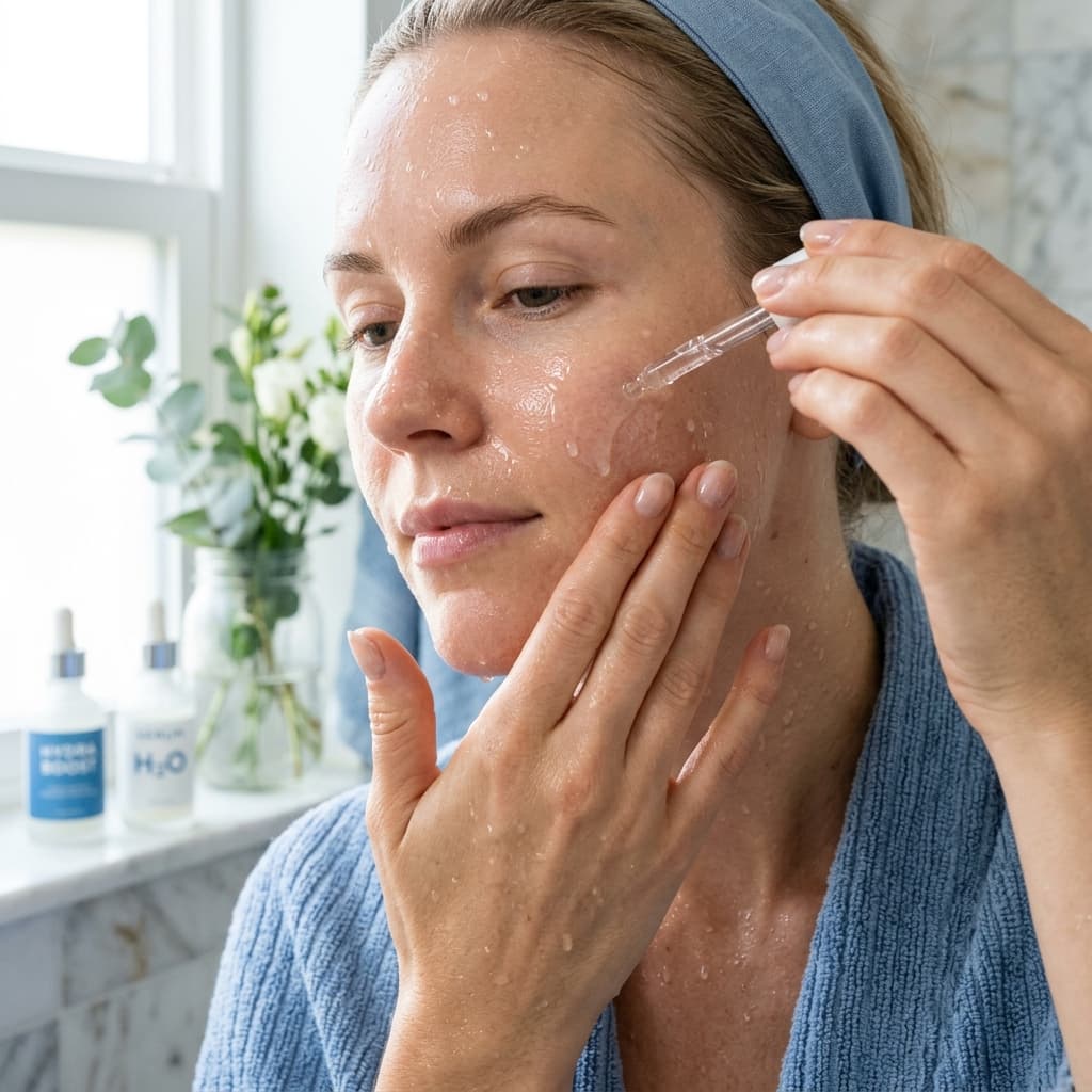 How to Use Hyaluronic Acid Serum: The Damp Skin Method