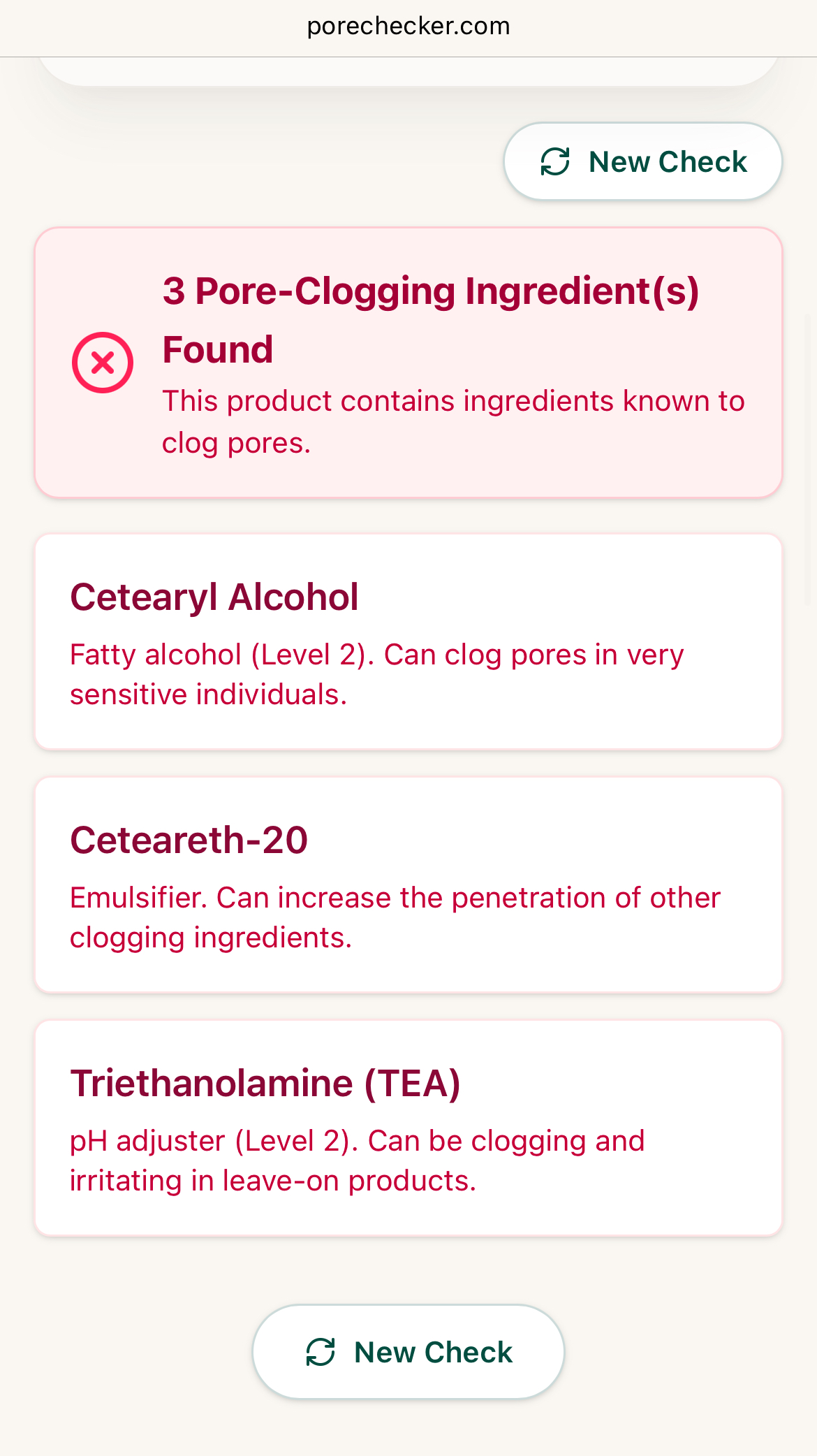 PoreChecker Step 3: Final Results